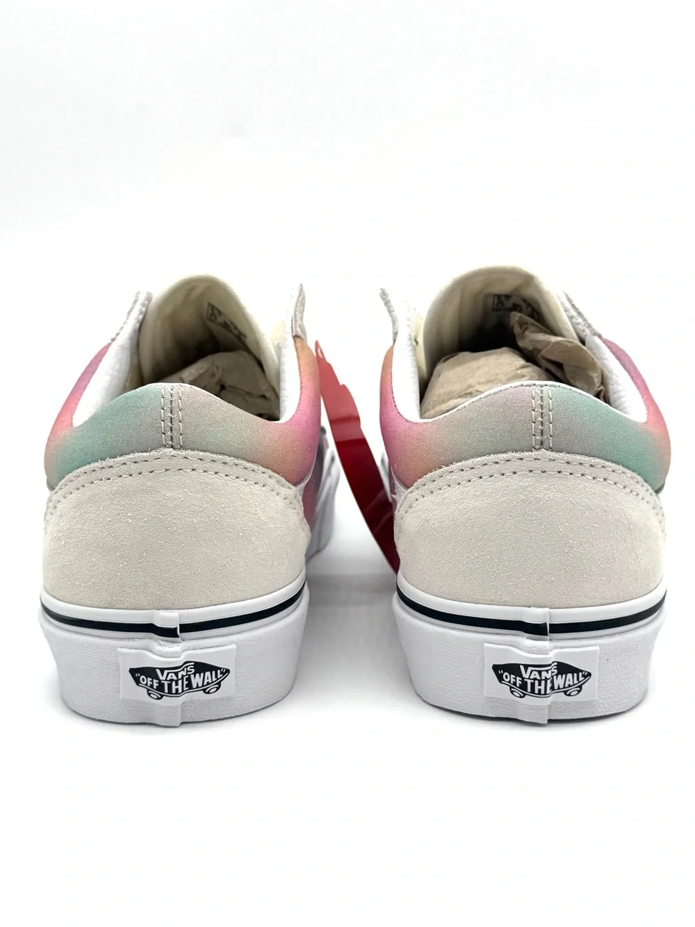 Women's Old Skool Vans - Cream/ Pink/Yellow